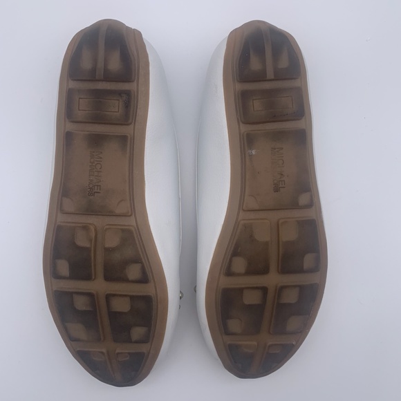 Michael Kors White Ballet flats in Soft Leather with Pearls size US 2M - Picture 3 of 5